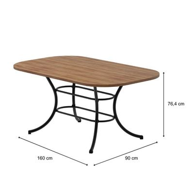 Conjunto Sala De Jantar Com Mesa E 6 Cadeiras Fenix Carraro