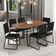 Conjunto Sala De Jantar Com Mesa E 6 Cadeiras Fenix Carraro