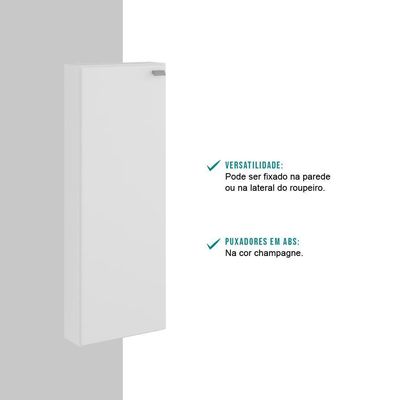 Armário Organizador Utilitário 1 Porta Branco Carraro