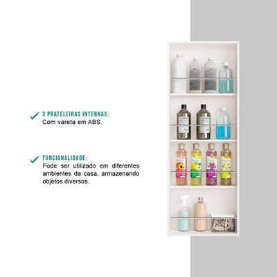 Armário Organizador Utilitário 1 Porta Branco Carraro