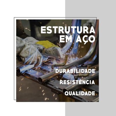 Conjunto Mesa Dobrável Com 2 Banquetas Preto Carraro