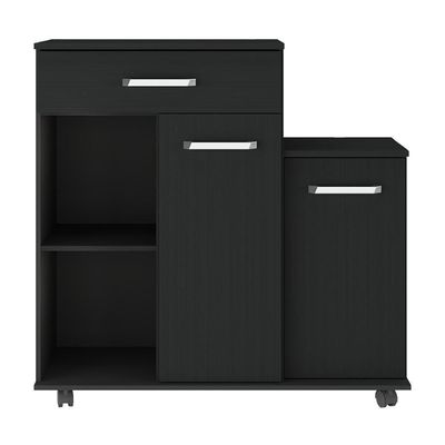 Armário De Cozinha Balcão Multiuso Para Microondas Multimóveis Mp2189 Preto Preto