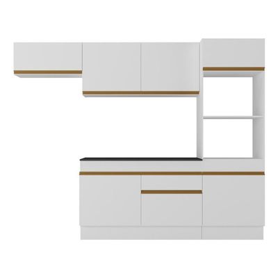 Armário Cozinha Compacta 4 Peças Com Rodapé Mp2176 Made