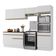 Armário Cozinha Compacta 4 Peças Com Rodapé Mp2193 Made