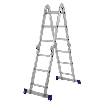 Escada Articulada 12 Degraus 4x3 Em Alumínio Mor