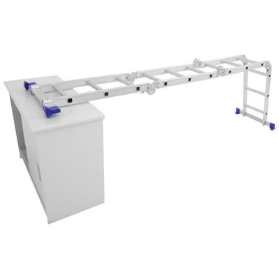 Escada Articulada 12 Degraus 4x3 Em Alumínio Mor