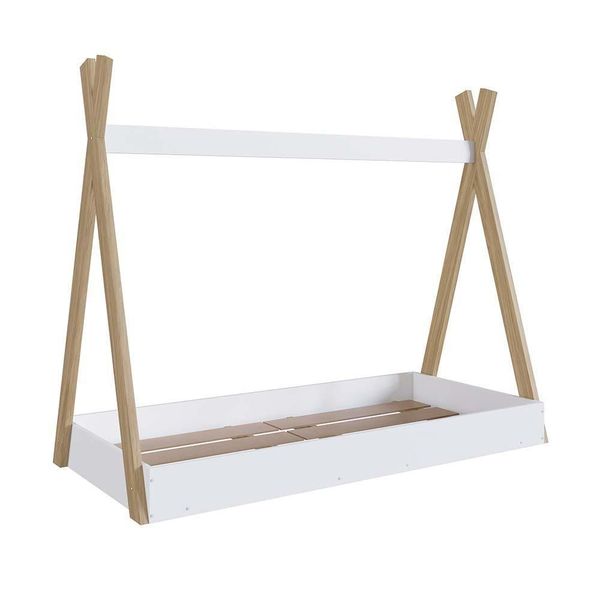 Cama Montessoriana Infantil 72cm X 158cm Branco Augustine