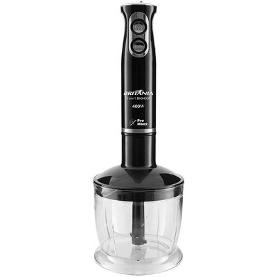 Mixer Britânia BMX400P 3 em 1 com Copo 400W Preto / 220V