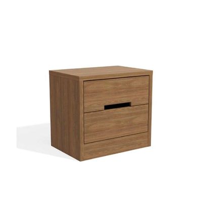 Mesa De Cabeceira Com 2 Gavetas Kappesberg Nogueira