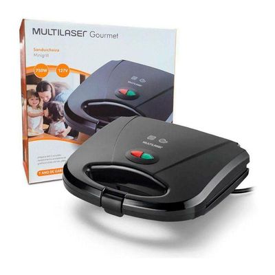 Sanduicheira Grill Ce044 750w Multilaser Preto 220V 220V
