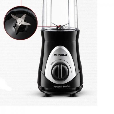 Liquidificador Portátil Mondial Personal Blender Dg-01 Preto Com Prata 127V