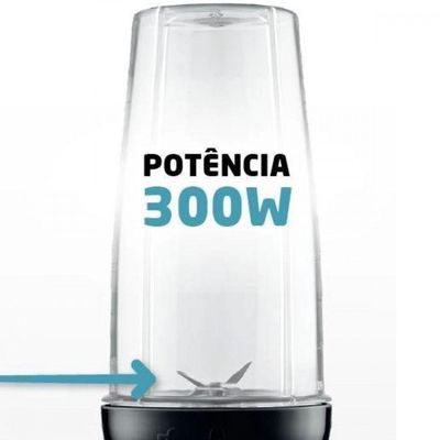 Liquidificador Portátil Mondial Personal Blender Dg-01 Preto Com Prata 127V