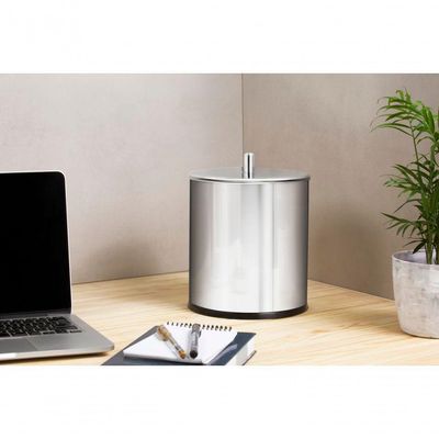 Lixeira Inox Tampa 5,4litros Decorlinelixeiras ø 18,5x23cm
