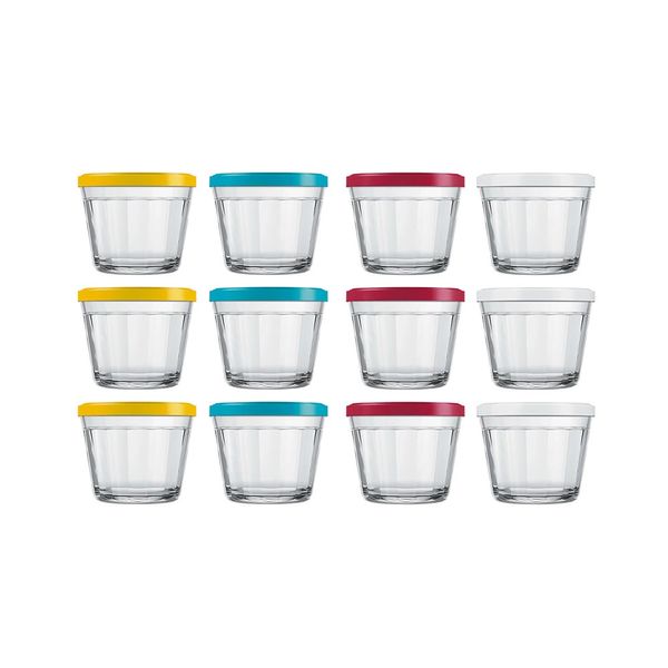 Conjunto de Tigelas Nadir Americano 350ml com Tampa com 12 Peças - Item Sortido