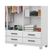 Guarda-roupa D22 6 Portas 6 Gavetas Com Espelho e Pés Branco