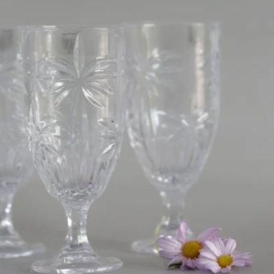 Taça De Cristal Palm Tree Coqueiro Transparente 450ml Wolff
