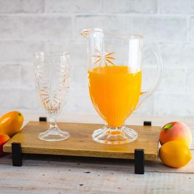 Taça De Cristal Palm Tree Coqueiro Transparente 450ml Wolff