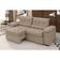 Sofá Arezzo Retrátil/reclinável 4 Lugares Suede Cappucino 2,15m - Xflex Sofás