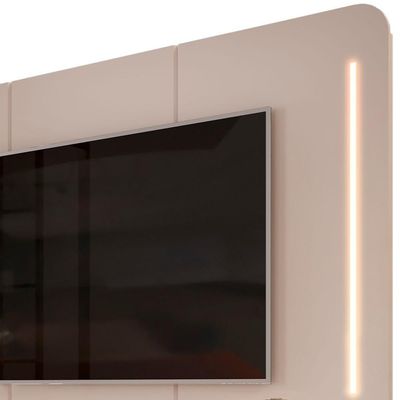 Rack Para Sala Ripado Com Painel Para Tv 75 Pol Atlantis D05 Off White