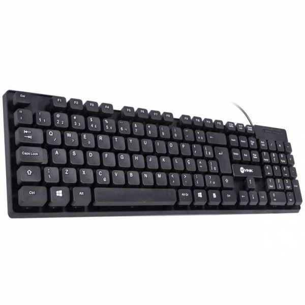 TECLADO SLIM USB CHOCOLATE DT160 PRETO VINIK