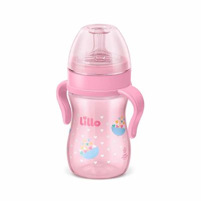 Mamadeira Sp Lillo Evolution Primeiros Passos Silicone Menina 240ml