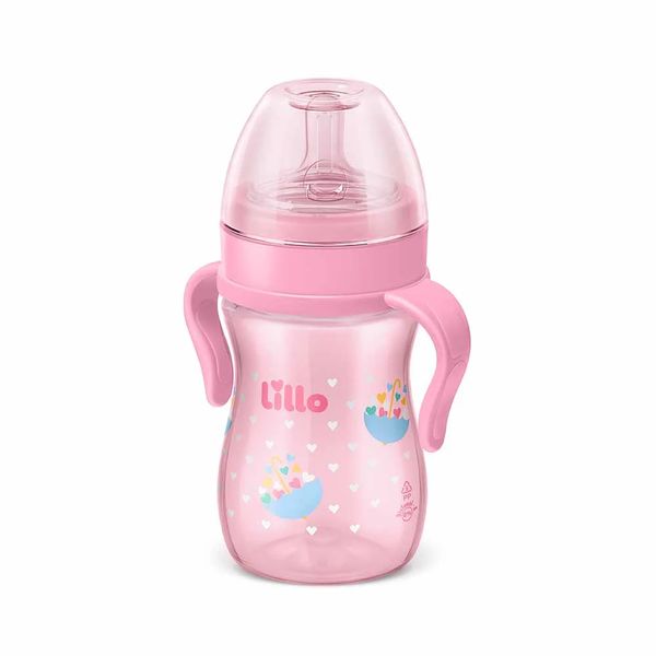 Mamadeira Sp Lillo Evolution Primeiros Passos Silicone Menina 240ml