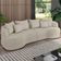 Sofá 3 Lugares Orgânico Sala De Estar Living 250cm Ekos K01 Bouclê Bege - Lyam Decor