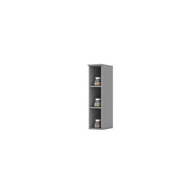 Armário Aéreo Nicho De Cozinha 20 Cm Amy Casa 812 Cinza