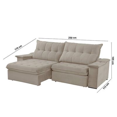 Sofá Lua Veludo 02 Módulos 100 Cm B25cm Meu Sofá Online B002 Veludo Capuccino