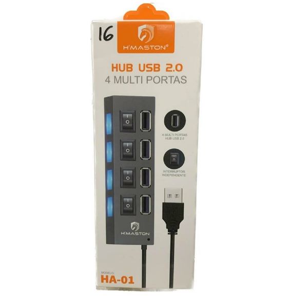 Hub Usb 4 Multi Portas
