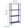 Estante Aço 4 Prateleiras Livros Cozinha Quarto Eaf006 Azul