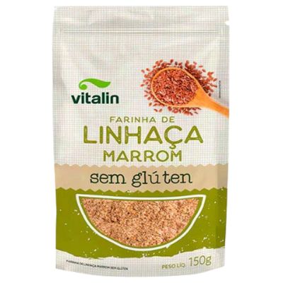 Farinha de Linhaça Marrom Sem Glúten Vitalin 150g