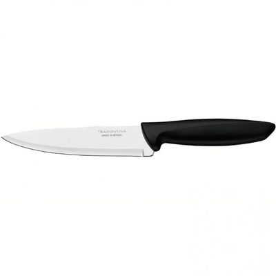Faca 6 Chef Tramontina Plenus em Aço Inox Preto