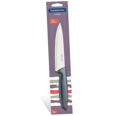 Faca 6 Chef Tramontina Plenus em Aço Inox Cinza