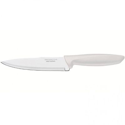 Faca 6 Chef Tramontina Plenus em Aço Inox Off White