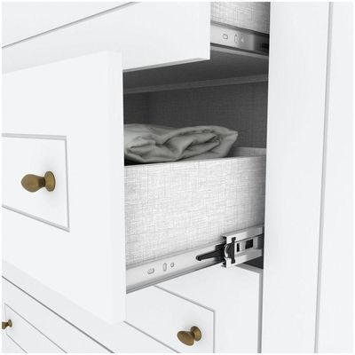 Guarda Roupa Casal 06 Portas 04 Gavetas Mississipi Henn Branco