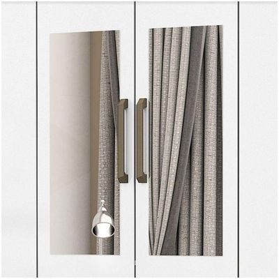 Guarda Roupa Casal 6 Portas Carioca Móveis Freijó Branco
