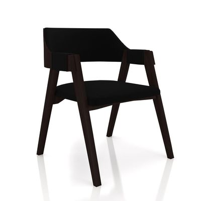 Conjunto Mesa de Jogos Carteado Bellagio Tampo Reversível e 4 Cadeiras Madeira Poker Base Estrela Veludo Preto/Tabaco G42 - Gran Belo
