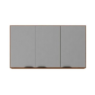 Armário Aéreo Firenze 120cm 3 Portas 94331 Demóbile Amendola Touch E Nude