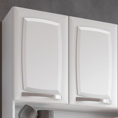 Armário De Cozinha Aço Compacto 105cm 6 Portas 2 Gavetas Itatiaia Pratika Branco