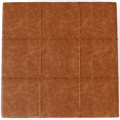 Puff Quadrado Milano 90x90cm W01 Couríssimo Camel