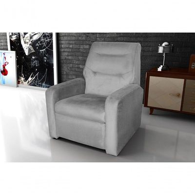 Poltrona Do Papai Reclinável Classic - Chumbo Cinza Light