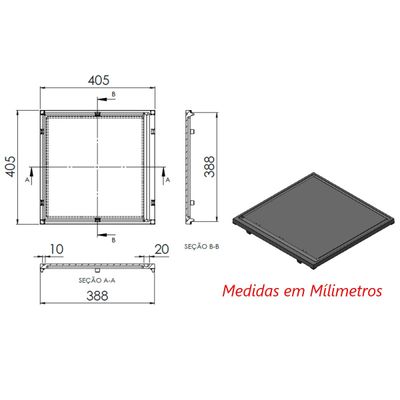 Chapa Bifeteira Lisa Fogão Industrial Sobrepor Ferro 40x40cm