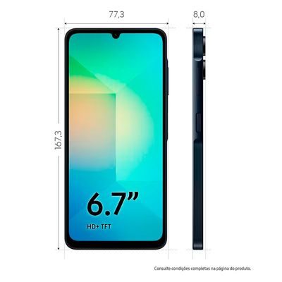 Smartphone Galaxy A06 128GB 6,7 Polegadas Samsung Azul