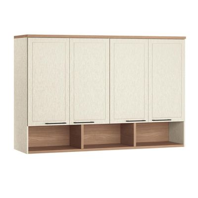 Guarda-roupa Modulado 166 Toledo 11 Portas e 12 Gavetas Casal com Closet 7 peças 195 cm largura Areia com Wood
