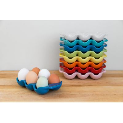 BANDEJA LE CREUSET PARA 6 OVOS EM CERÂMICA LARANJA 91049906090099