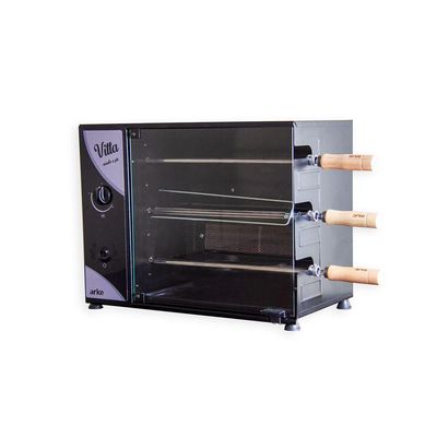 Churrasqueira Assador A Gás Gn Rotativa Elétrica 55 Cm Aço Carbono Infravermelho Vitta3 220v - Arke