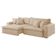 Sofá Zen Linho 02 Módulos 80 Cm B25 Meu Sofá Online A294 Linho Creme