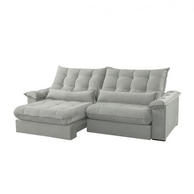 Sofá Classic Veludo 02 Módulos 90 Cm B25 Cm Meu Sofá Online B026 Veludo Prata
