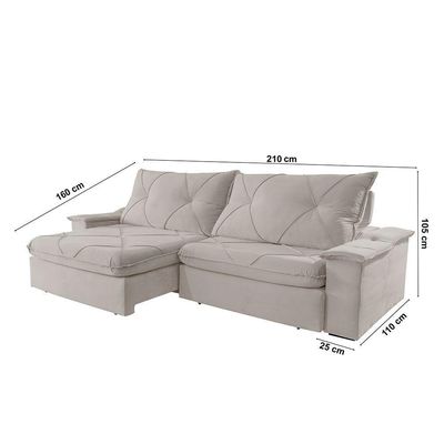 Sofá Apollo Veludo 02 Módulos 80 Cm B25cm Meu Sofá Online B026 Veludo Prata
